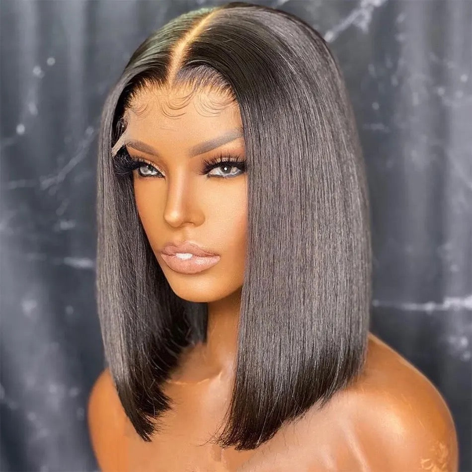 Lace frontal coloré bob glueless