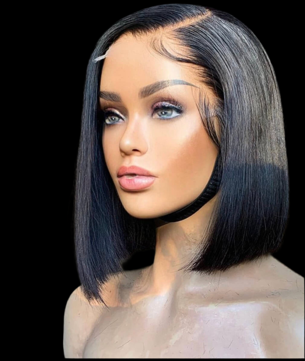 Lace frontal coloré bob glueless