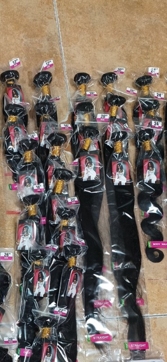 Straight Human Hair Bundles