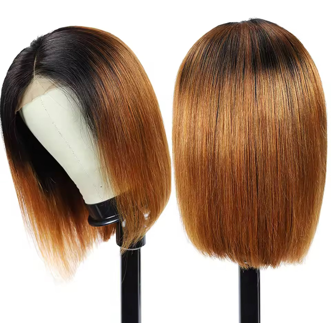 Lace frontal coloré bob glueless
